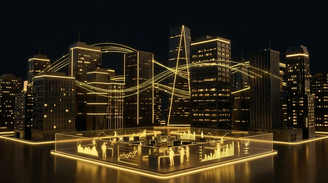 Institutional crypto skyline